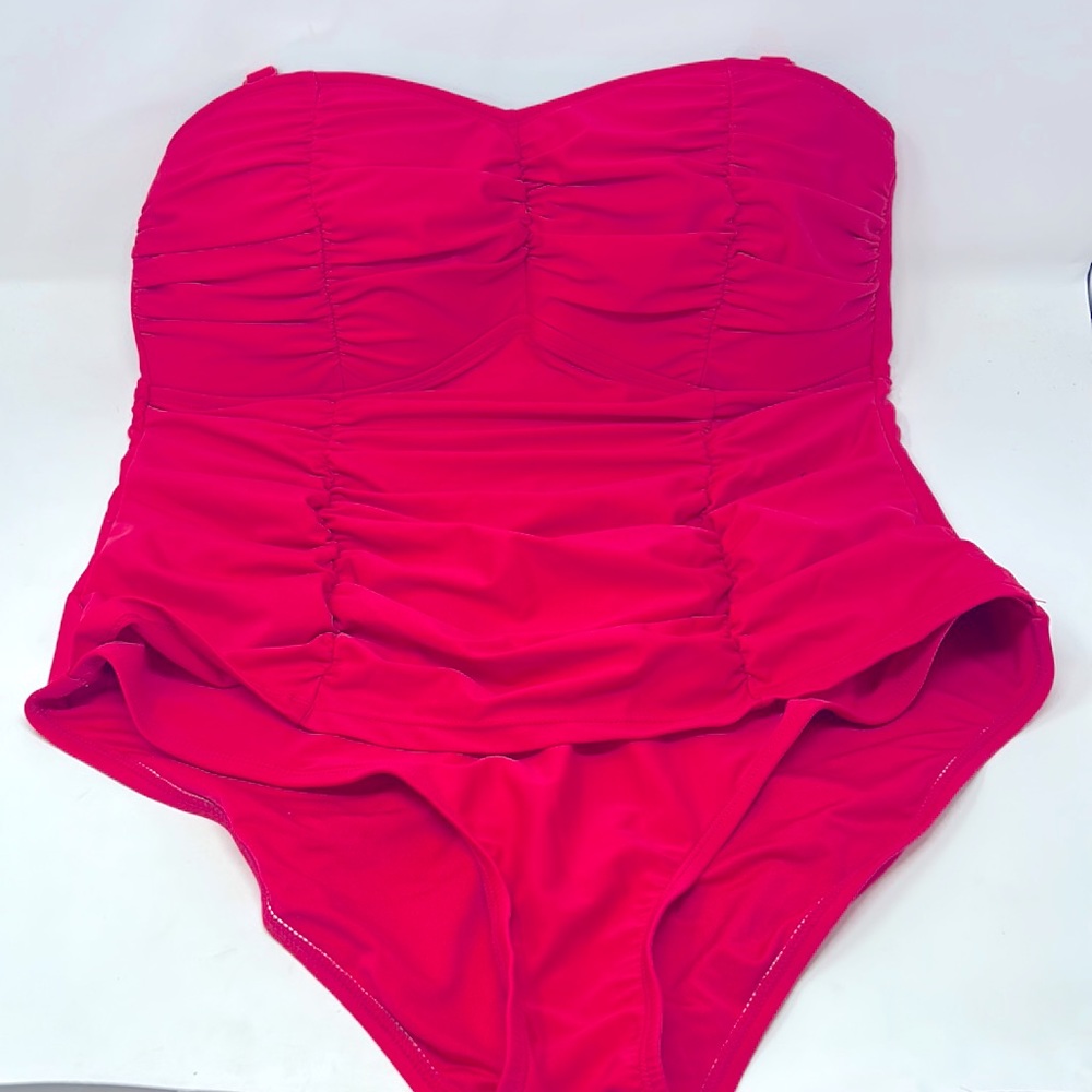 Forever 21 Pink Halter-Style One Piece Swimsuit Size 3X Excellent Condition